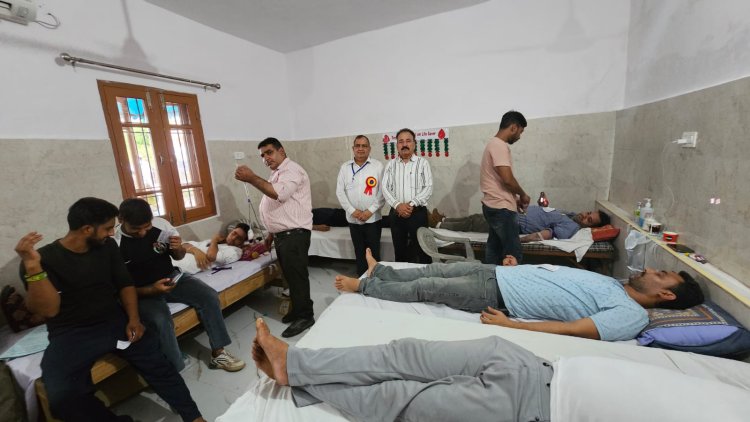 नेहा मानव सेवा सोसाइटी द्वारा 13वें रक्तदान शिविर का आयोजन किया गया