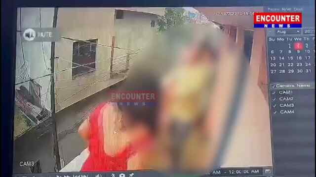 पालतू बिल्ली के कारण पड़ोसी ने महिला पर किया हमला, देखें CCTV