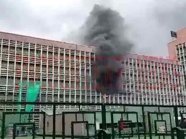 AIIMS अस्पताल में लगी भीषण आग, मचा हड़कंप, देखें वीडियो