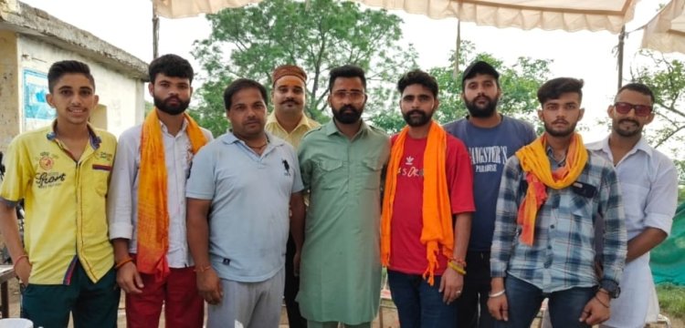 सदा शिव धौमेश्वर महादेव मंदिर तलमेहड़ा बही परिसर गलुआ में लगाया दो दिवसीय खीर व मालपुडे का लंगर