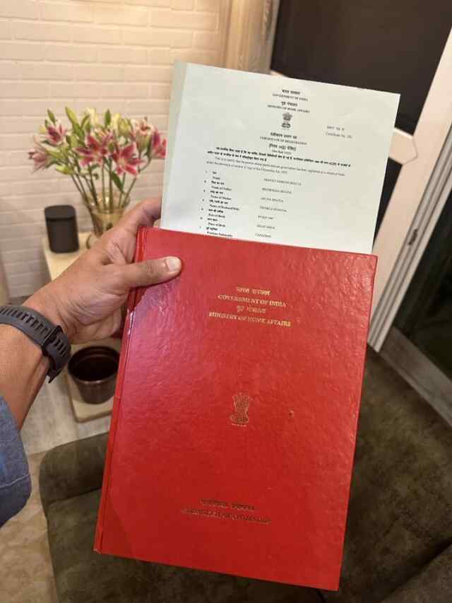 इस मशहूर एक्टर को मिली भारतीय नागरिकता, शेयर की तस्वीर..