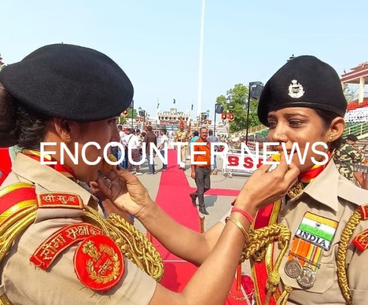 पंजाबः वाघा बॉर्डर पर दिखा जवानों में जोश