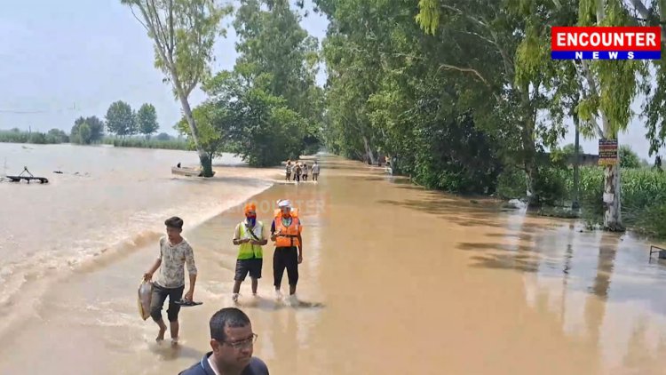 पंजाब : किसानों ने खुद भरी धुसी पर पड़ी दरार, अन्य 2 का काम जारी, देखें वीडियो