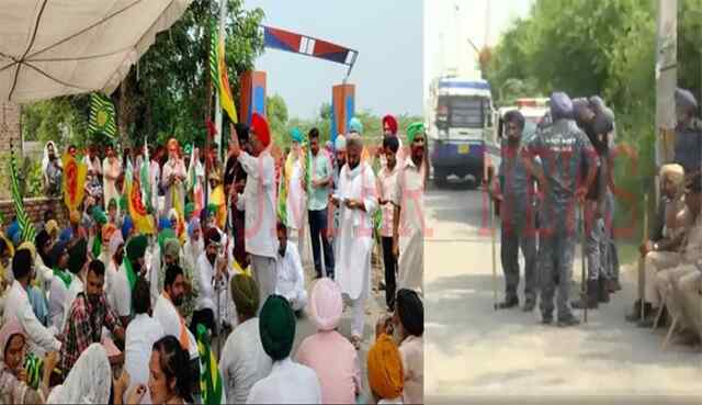पंजाबः किसानों ने अब CM MAAN के हल्के में लगाया पक्का धरना, भारी पुलिस तैनात, देखें वीडियो