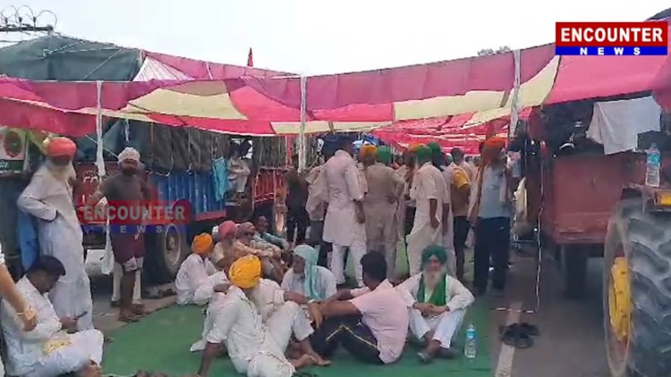 पंजाब : क्रांतिकारी किसान यूनियन ने लगाया धरना, देखें वीडियो