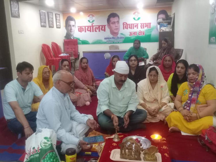 सतपाल रायजादा के जन्मदिन पर महिला ब्लॉक कांग्रेस ने करवाया सुंदरकांड पाठ