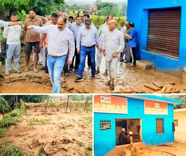 मलांगड़ में दस दिनों में दूसरी बार भारी बारिश का तांडव, पुल की समस्या से जनता हो रही परेशान