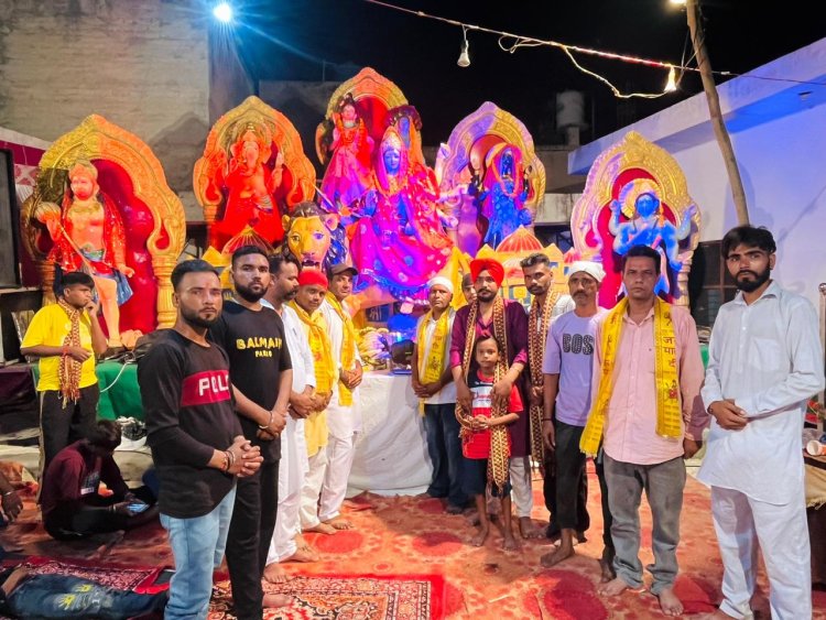 आदमपुर गांव चोमो मे करवाया गया 10 वा  विशाल जागरण