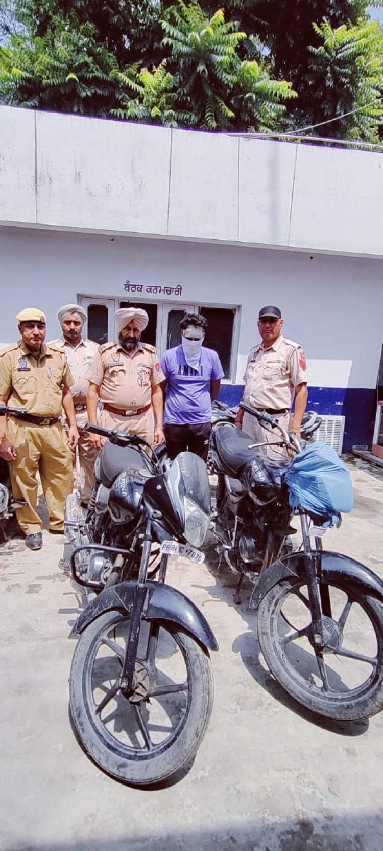 जालंधरः चोरी के मामले में एक गिरफ़्तार, दो मोटरसाइकिल बरामद