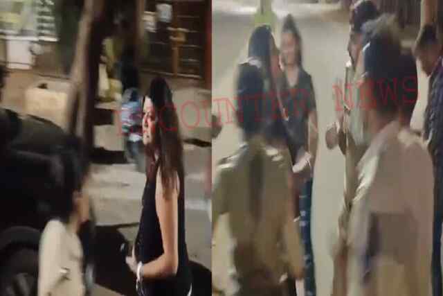 मशहूर महिला आर्टिस्ट की पुलिस से झड़प, वीडियो वायरल