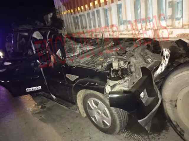 स्कॉर्पियो और कंटेनर के भयानक टक्कर, 7 की मौत, कई घायल