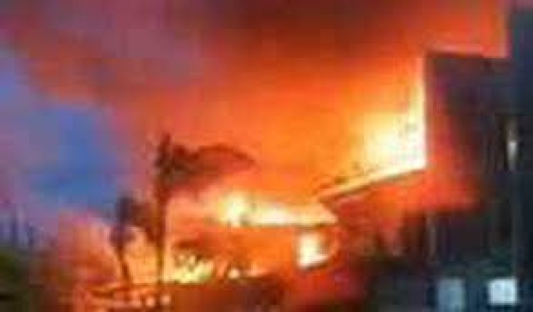 इमारत में लगी आग,  20 की मौत, 43 घायल, देखें वीडियो