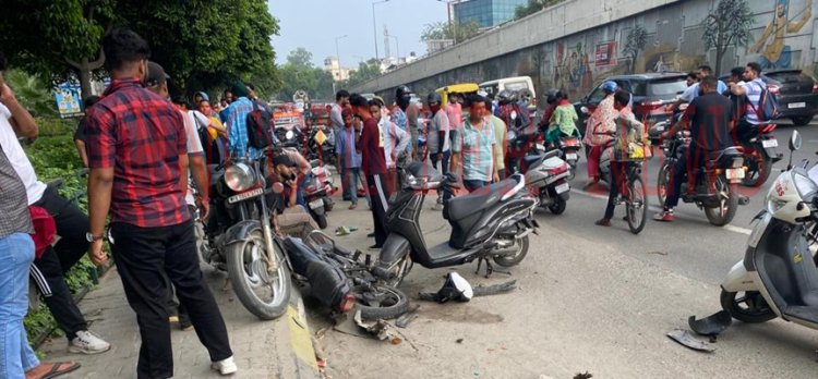 जालंधरः Khalsa College के पास कई वाहनों को टक्कर मारकर चालक फरार