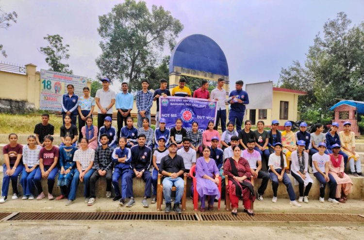 राजकीय महाविद्यालय बंगाणा में एक दिवसीय शिविर का आयोजन 