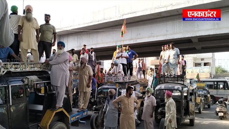 पंजाब :  टेंपो यूनियन ने किया रोष प्रदर्शन, देखें वीडियो