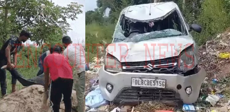 दर्दनाक हादसाः नहर में कार गिरने से 3 युवकों की मौत