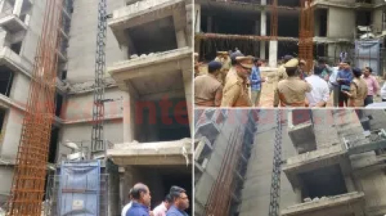 बड़ा हादसा : निर्माणाधीन बिल्डिंग की गिरी लिफ्ट, 4 की दर्दनाक मौत, देखें वीडियो