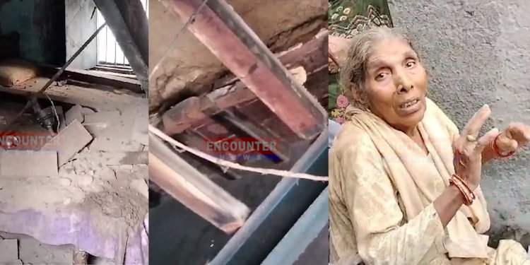 जालंधरः बिजली गिरने से विधवा के घर की छत गिरी, देखें वीडियो