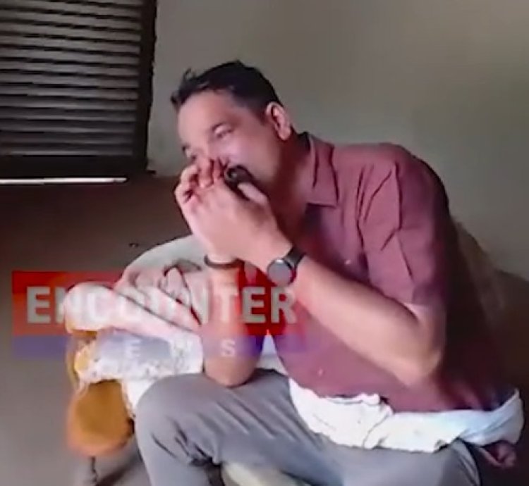 पुलिस कर्मियों का गांजा पीते वीडियो हुआ वायरल