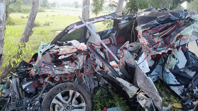 दर्दनाक हादसाः भयानक सड़क हादसे में खनिज विभाग के निरीक्षक समेत 5 की मौत