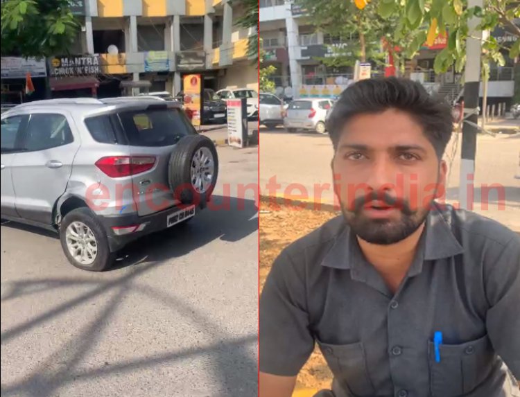 जालंधरः PPR मार्किट में 2 गाड़ियों में हुई टक्कर, देखें Live