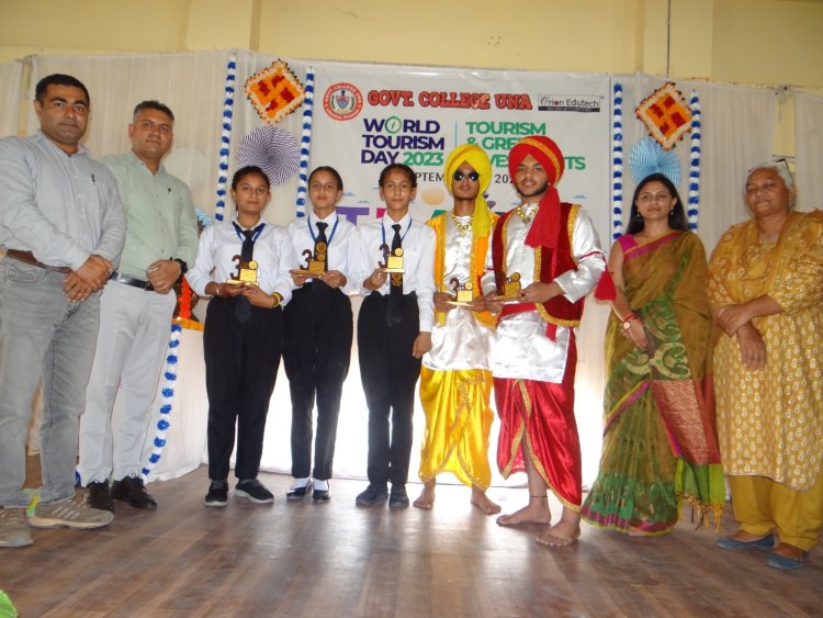 महाविद्यालय ऊना में विश्व पर्यटन दिवस मनाया