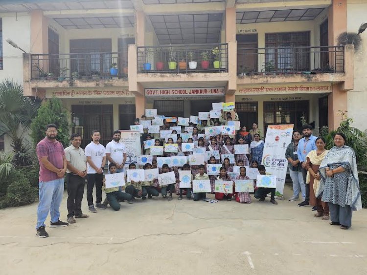जनकौर स्कूल में स्वच्छता ही सेवा अभियान के तहत ड्राइंग प्रतियोगिता आयोजित
