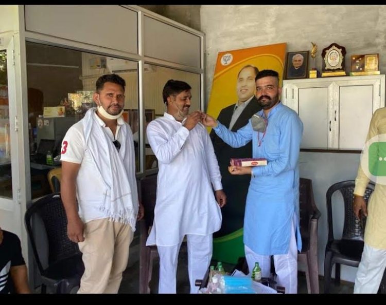 रजत राणा को फिर से भारतीय जनता युवा मोर्चा हरोली का अध्यक्ष पद 