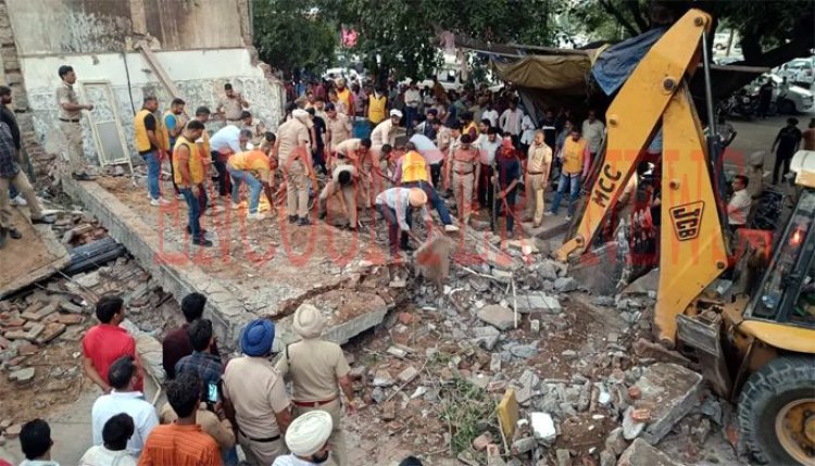 टैरेस गार्डन के समीप बूथ की छत गिरने एक मौत, प्रशासन ने दिए जांच के आदेश