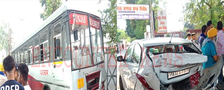 पंजाबः सवारियों से भरी बस सरकारी बस ने कई गाड़ियों को मारी टक्कर, एक स्टूडेंट की मौत, देखें वीडियो