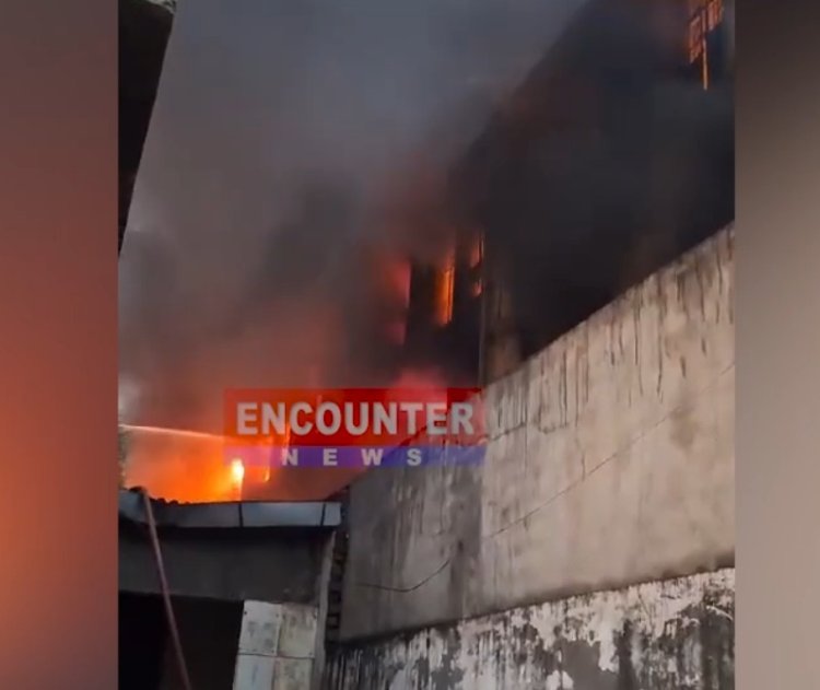 फैक्ट्री में लगी भीषण आग,  मौके पर पहुंची 33 फायर ब्रिगेड की गाड़ियां, देखें वीडियो