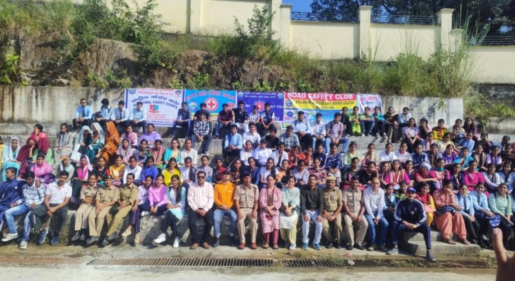 महाविद्यालय बंगाणा में समर्थ 2023 के तहत मॉक ड्रिल आयोजित 