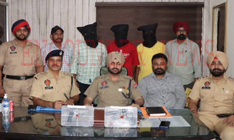 जालंधरः हथियारों सहित 3 आरोपी गिरफ्तार