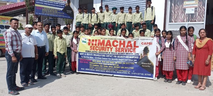 हिमाचल सिक्योरिटी सर्विस ऊना ने बताए छात्रों को सुरक्षा नियम