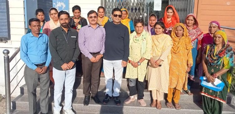कांगड़ा बैंक शाखा बाथू ने वित्तीय सह डिजिटल जागरूकता शिविर का आयोजित