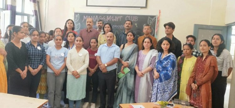 महाविद्यालय ऊना के वाणिज्य विभाग मैनेजमेंट क्लब ने करवाई विभिन्न प्रतियोगिताएं
