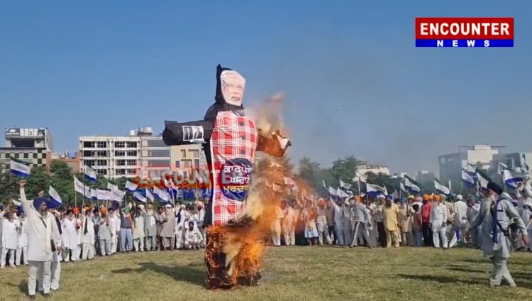 ਪੰਜਾਬ : ਮਜਦੂਰ ਸੰਗਠਨਾਂ ਵੱਲੋਂ ਕੇਂਦਰ ਸਰਕਾਰ ਅਤੇ ਕਾਰਪੋਰੇਟ ਘਰਾਣਿਆ ਦੇ ਪੁਤਲੇ ਫੂਕ ਕੇ ਮਨਾਇਆ ਕਿਸਾਨੀ ਦੁਸ਼ਹਿਰਾ, ਦੇਖੋ ਵੀਡਿਓ