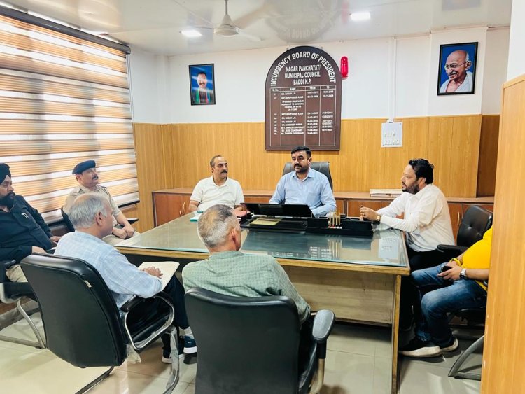 रावण दहन कार्यक्रम को लेकर नगर परिषद अध्यक्ष ने की बैठक