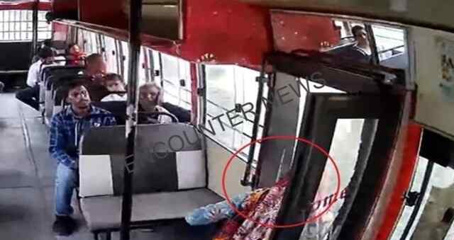 बस से उतरते समय नीचे गिरी महिला, मौत