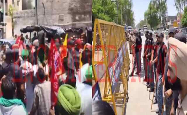 पंजाबः भाजपा उम्मीदवार गुरमीत सिंह का हुआ विरोध, पुलिस बल तैनात