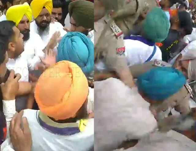 पंजाब: सड़क पर किसानो से डिबेट मे फंसे विधायक, देखे वीडियो