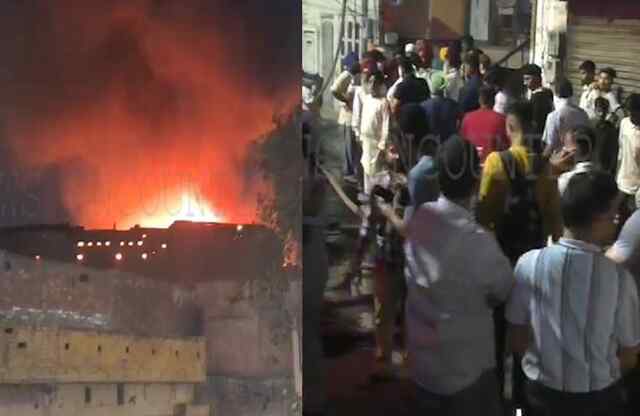 पंजाब : पेंट की दुकान में लगी भीषण आग, देखें वीडियो 