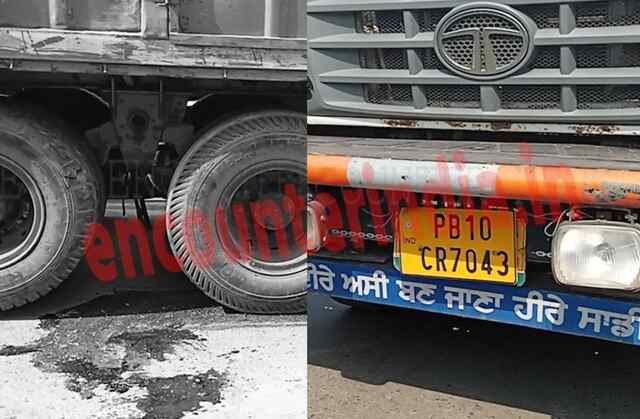 पंजाब : ट्रक और मोटरसाइकिल में हुई भीषण टक्कर, मौ’त, देखें वीडियो