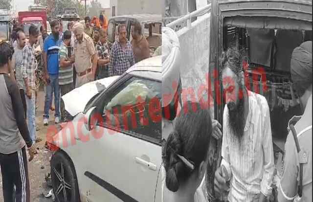 पंजाब : तेज रफ्तार स्विफ्ट ने 3 वाहनों को मारी टक्कर, 5 घायल, देखें वीडियो