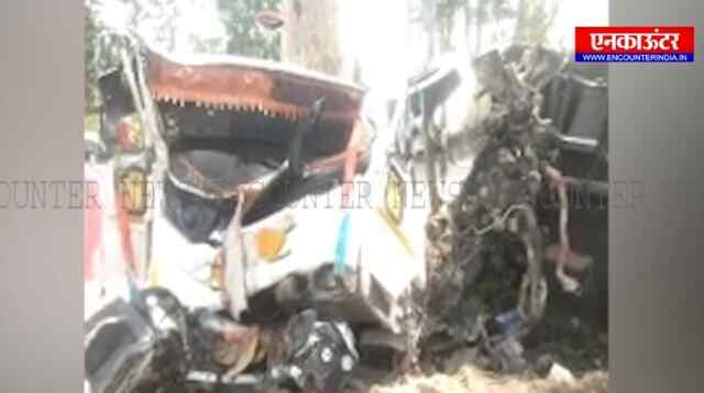 होशियारपुर : ट्रक के उड़े परखच्चे, ड्राइवर की मौ’त, देखे वीडियो 