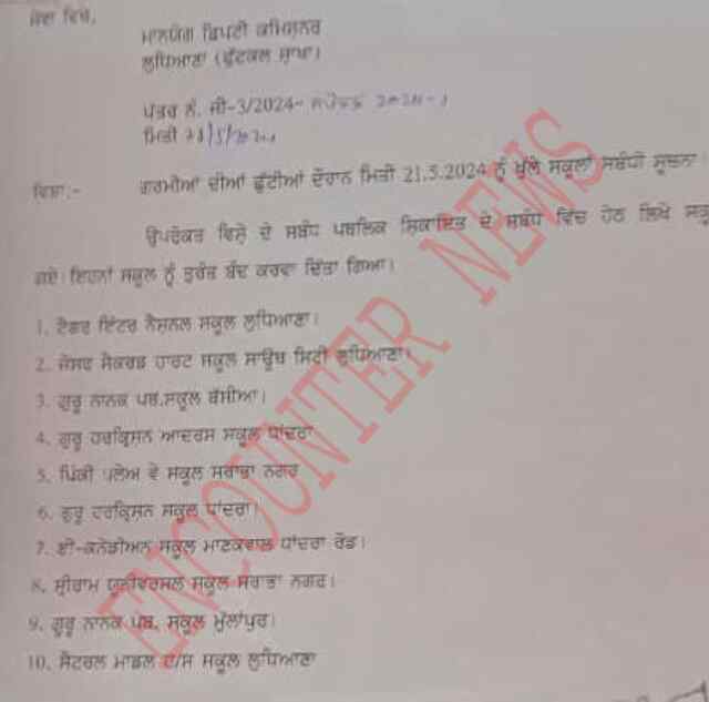 पंजाबः 10 स्कूलों के खिलाफ DC का एक्शन, सरकारी आदेशों के बावजूद खुले थे स्कूल