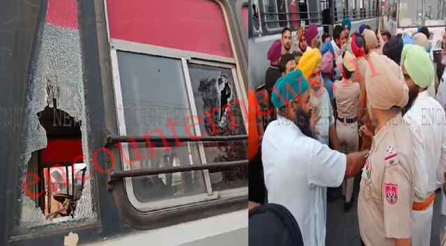 जालंधर : चन्नी और बलकौर सिंह की रैली दौरान PRTC बस पर अज्ञात हमलावरों ने किया हमला, लगा लंबा जाम, देखें LIVE