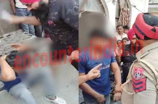पंजाबः इलाके में मनचले प्रेमी को लोगों ने जूतों से पिटा, वीडियो वायरल 