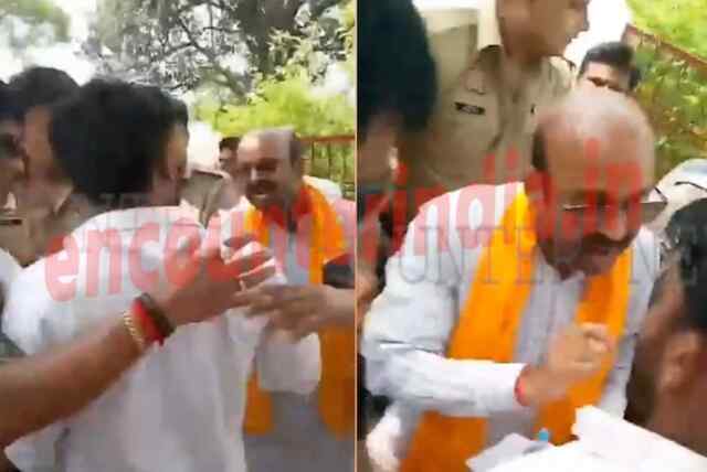 बीजेपी सांसद की इस पार्टी के कार्यकर्ता के साथ हुई झड़प, देखें वीडियो