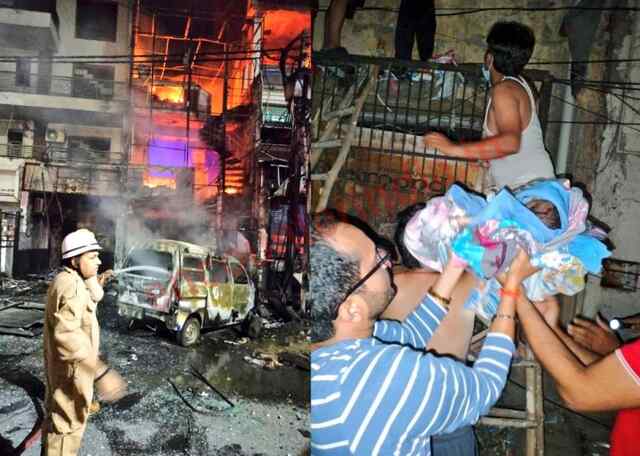 नव जन्में बच्चों के अस्पताल में लगी आग, देखें वीडियो 